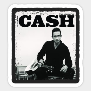 Johnny Cash Legend Sticker